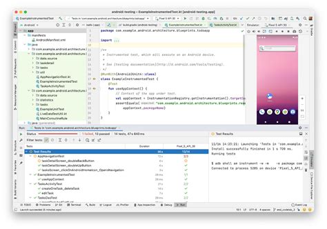 how to test android studio